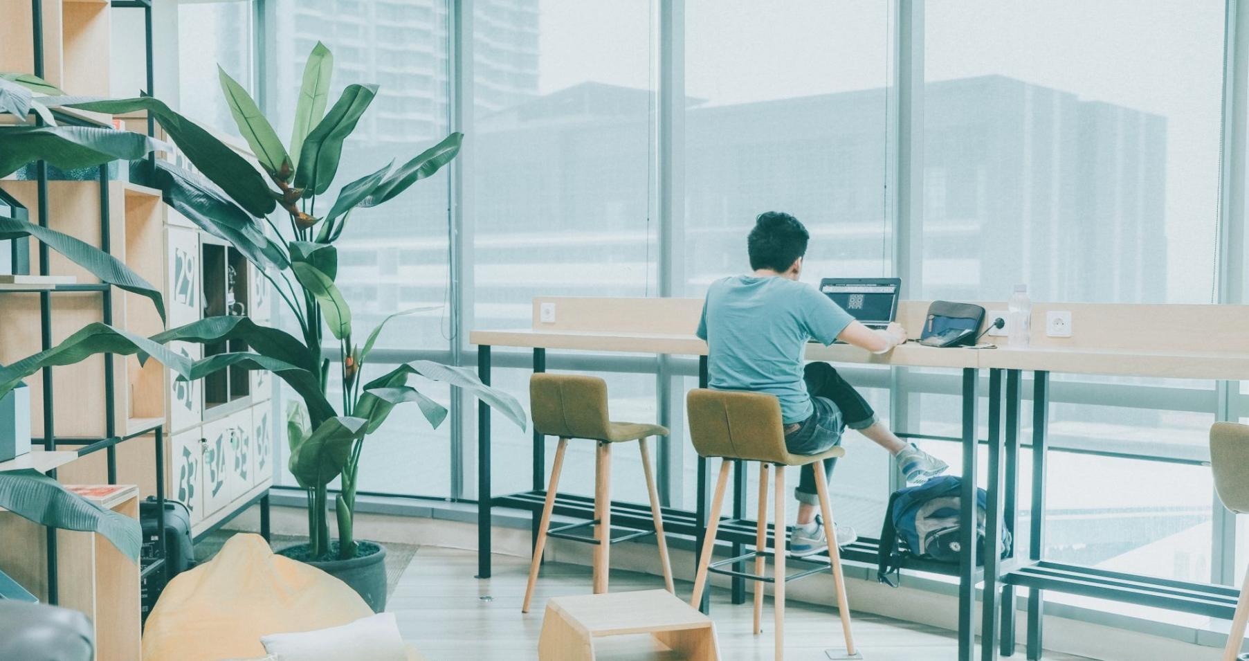 Nowoczesne biuro trevlico z przestrzenią do nagrywania warsztatów edukacyjnych